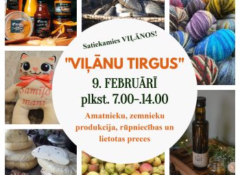 Viļānu tirgus aicina februārī 